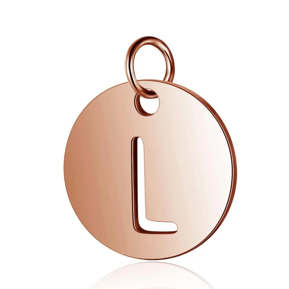 Initial Pendant Rose Gold (A-Z)