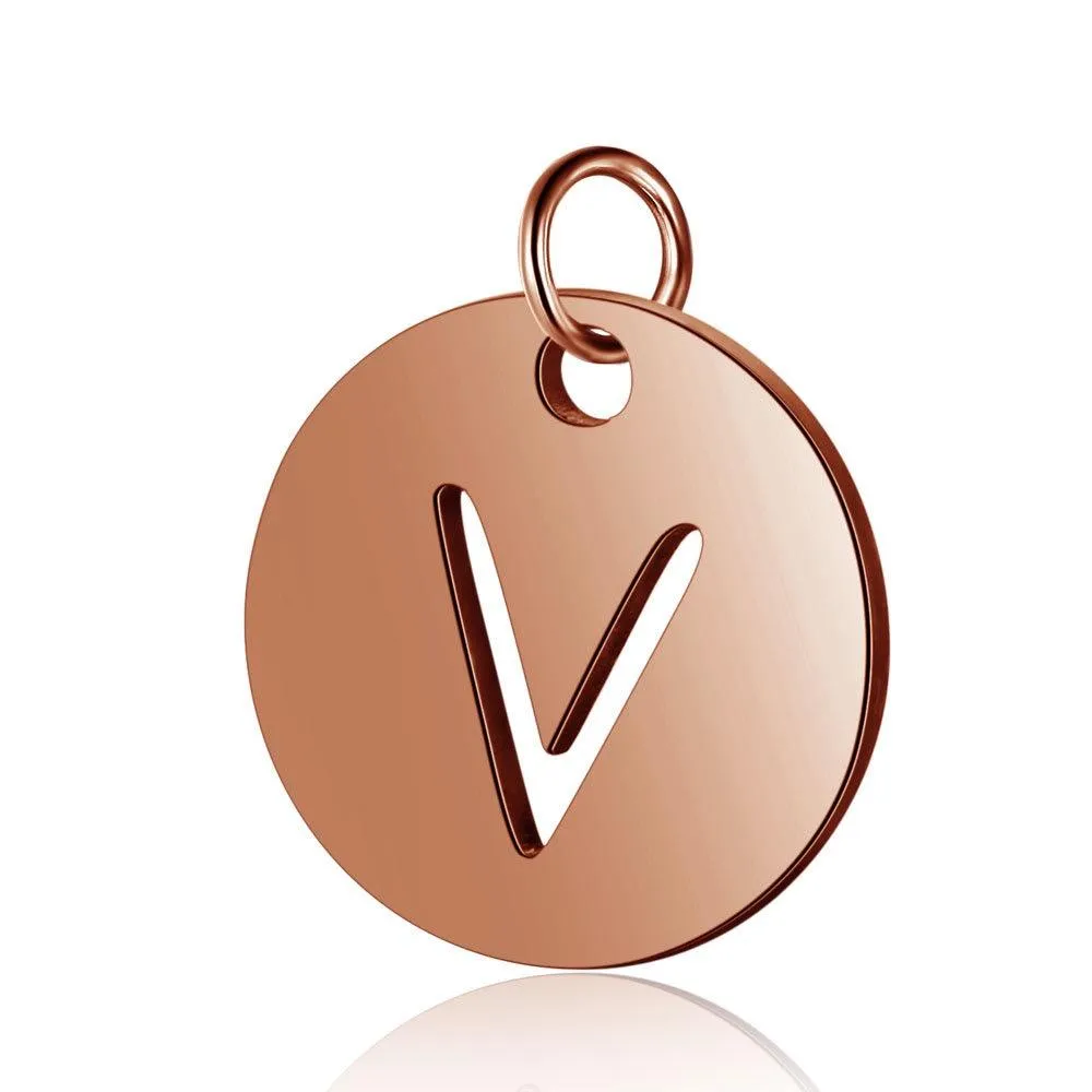 Initial Pendant Rose Gold (A-Z)