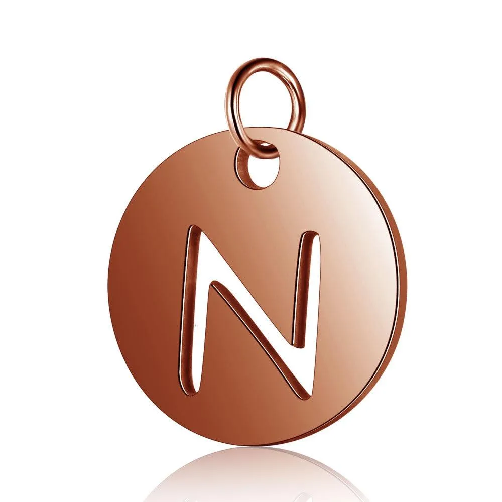 Initial Pendant Rose Gold (A-Z)