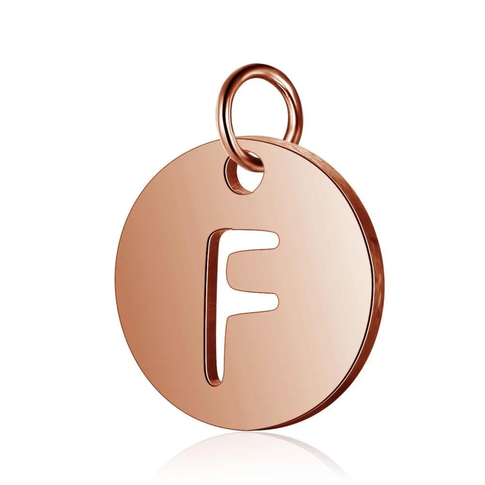 Initial Pendant Rose Gold (A-Z)