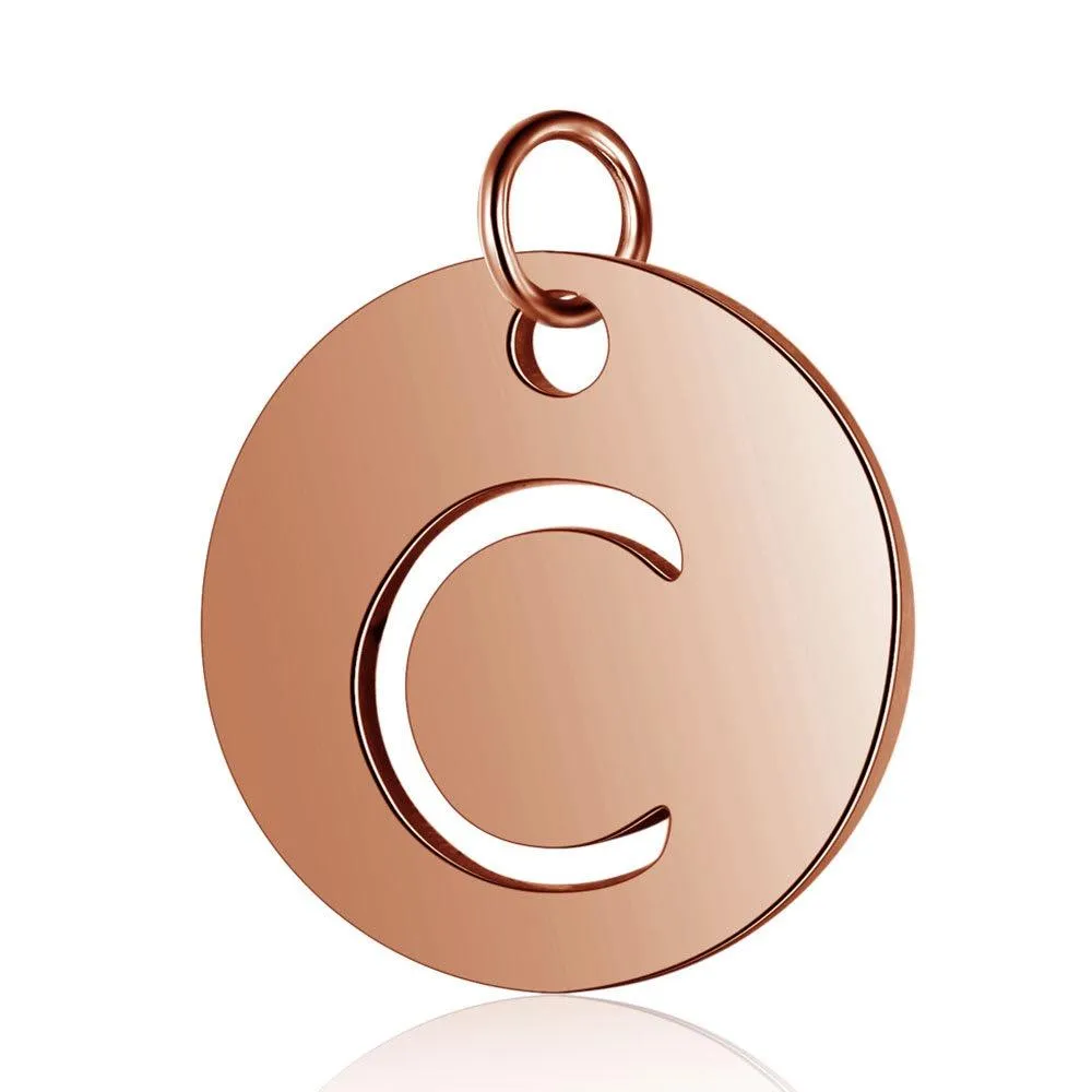 Initial Pendant Rose Gold (A-Z)