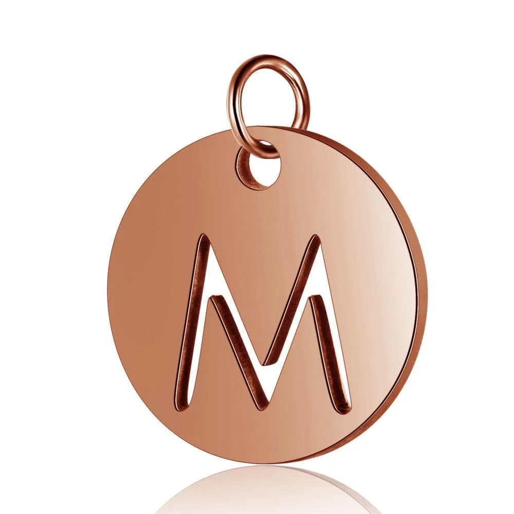 Initial Pendant Rose Gold (A-Z)