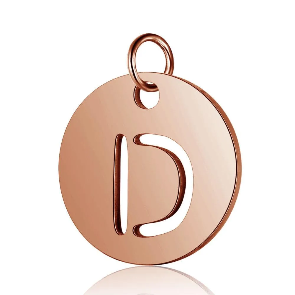 Initial Pendant Rose Gold (A-Z)