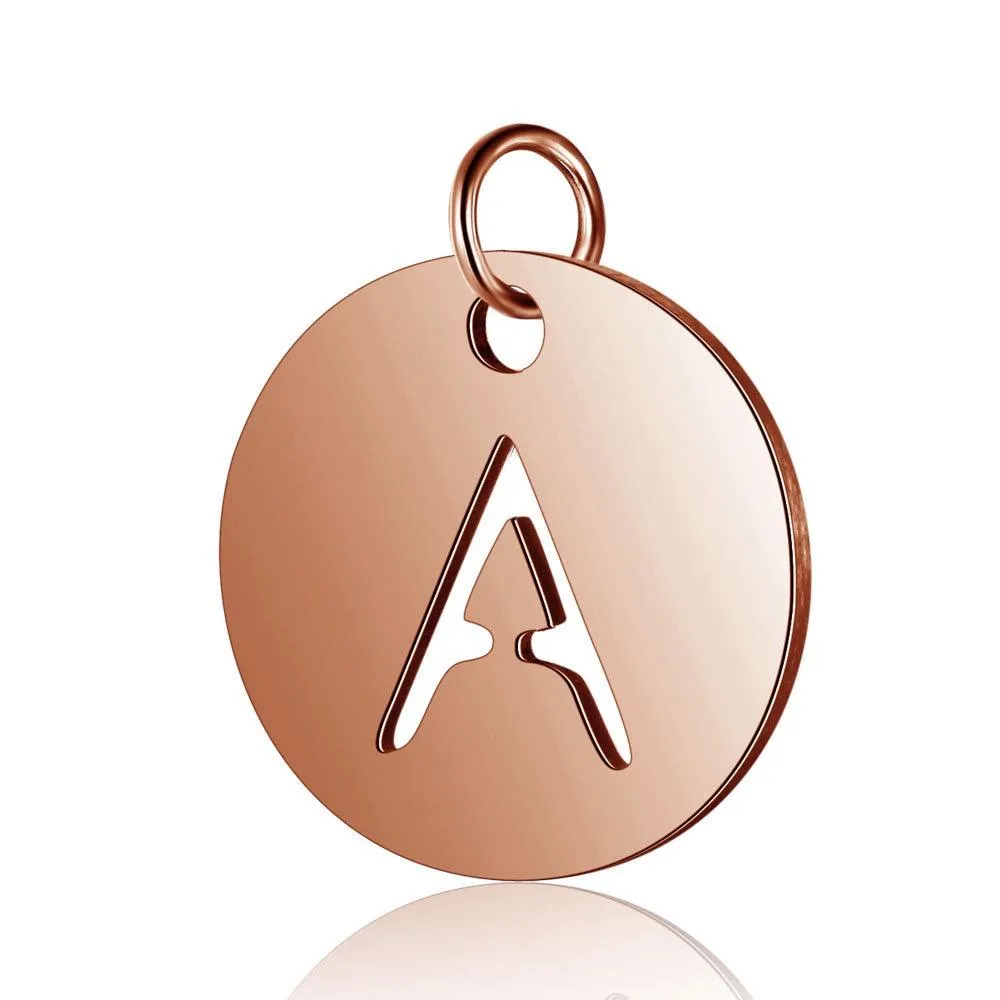 Initial Pendant Rose Gold (A-Z)