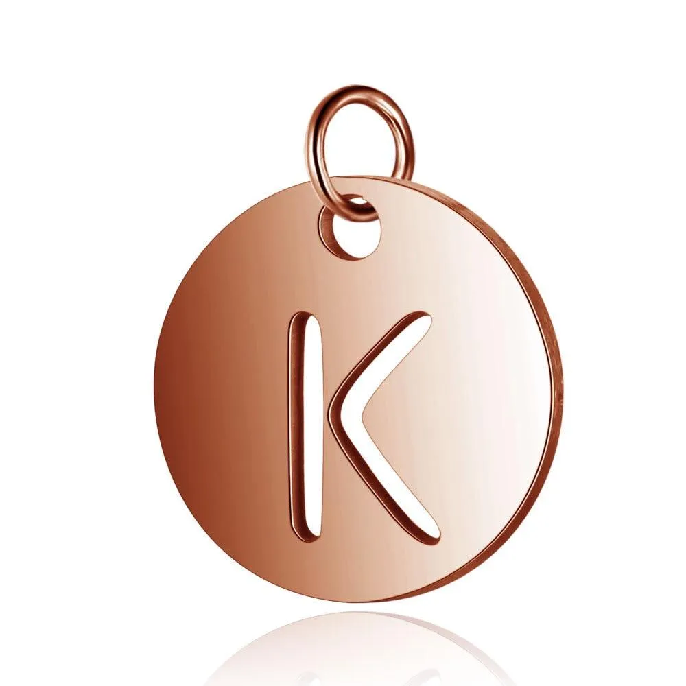 Initial Pendant Rose Gold (A-Z)