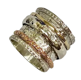 Israeli jewelry sites Spinner Ring for Woman / Man .  Fidget Ring.