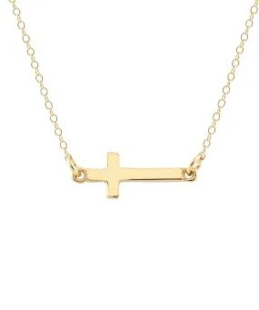 Kris Nations Cross Charm Necklace - Gold