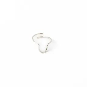 Lara Hammered Ring in Sterling Silver