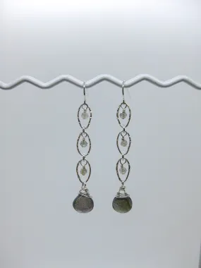 Lilac: Labradorite Earrings - e580