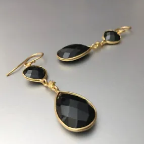 Mari Black Onyx Earrings