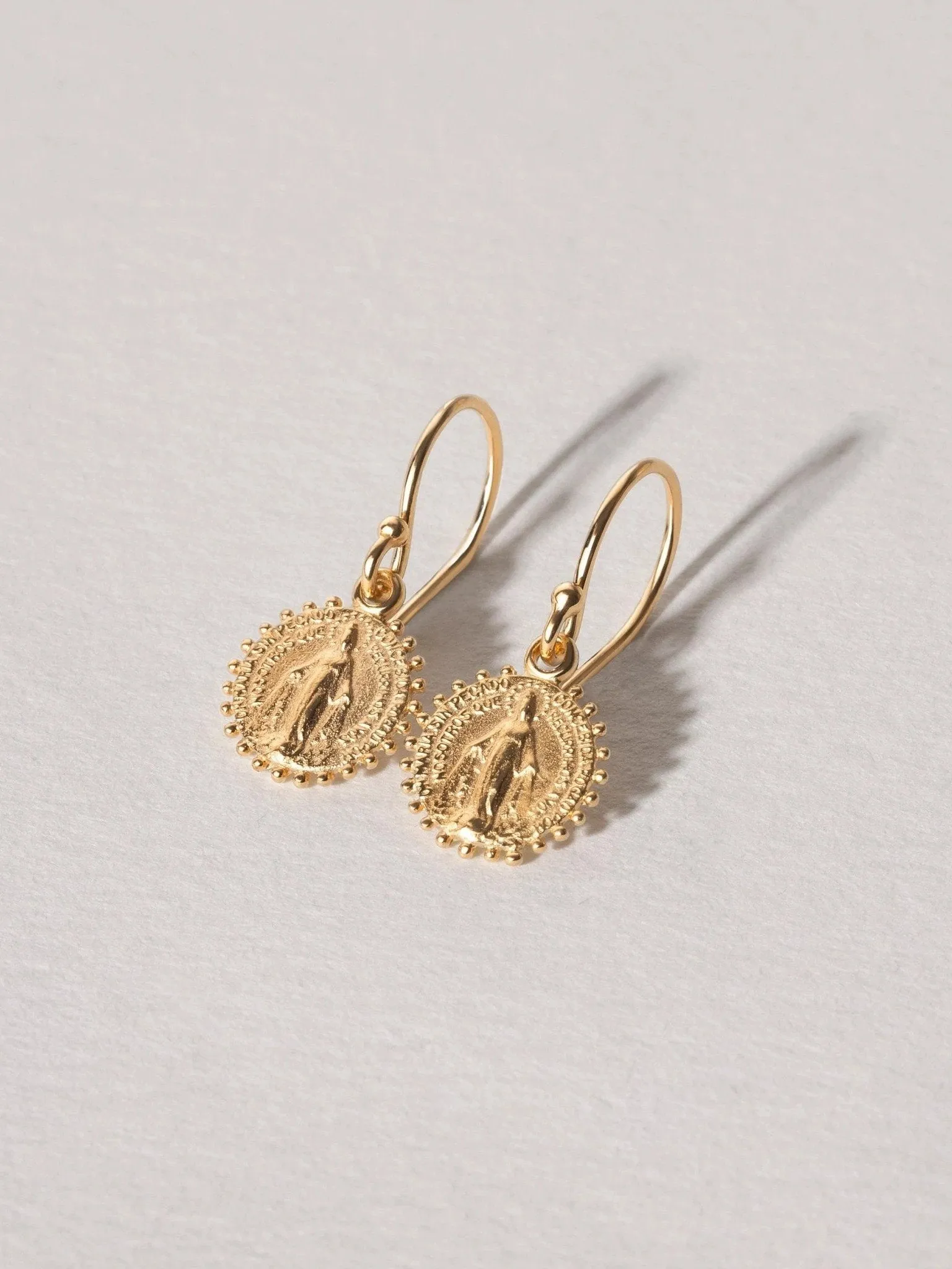 Maria Medallion Charm Earrings