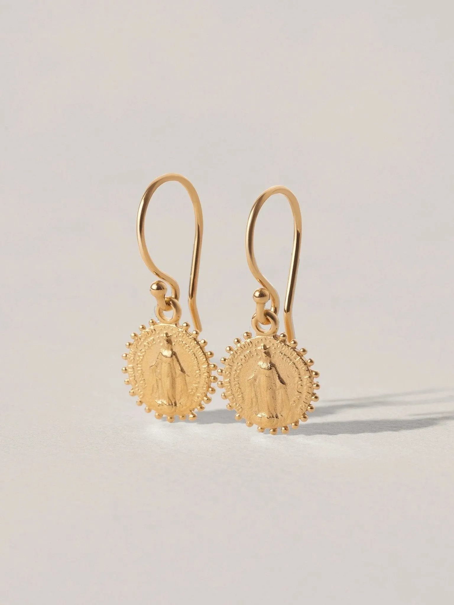 Maria Medallion Charm Earrings