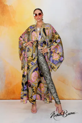 Multi Purple Kimono - Venezia