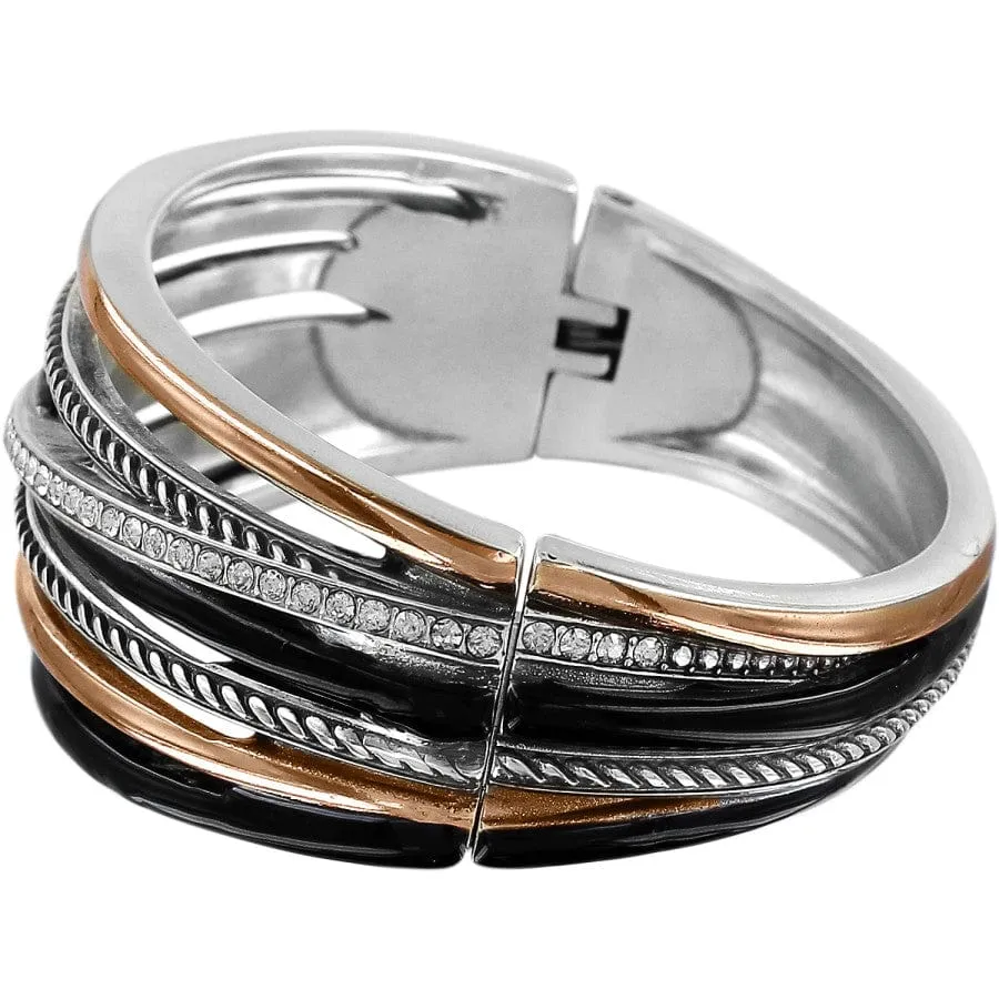 Neptune's Rings Black Hinged Bangle