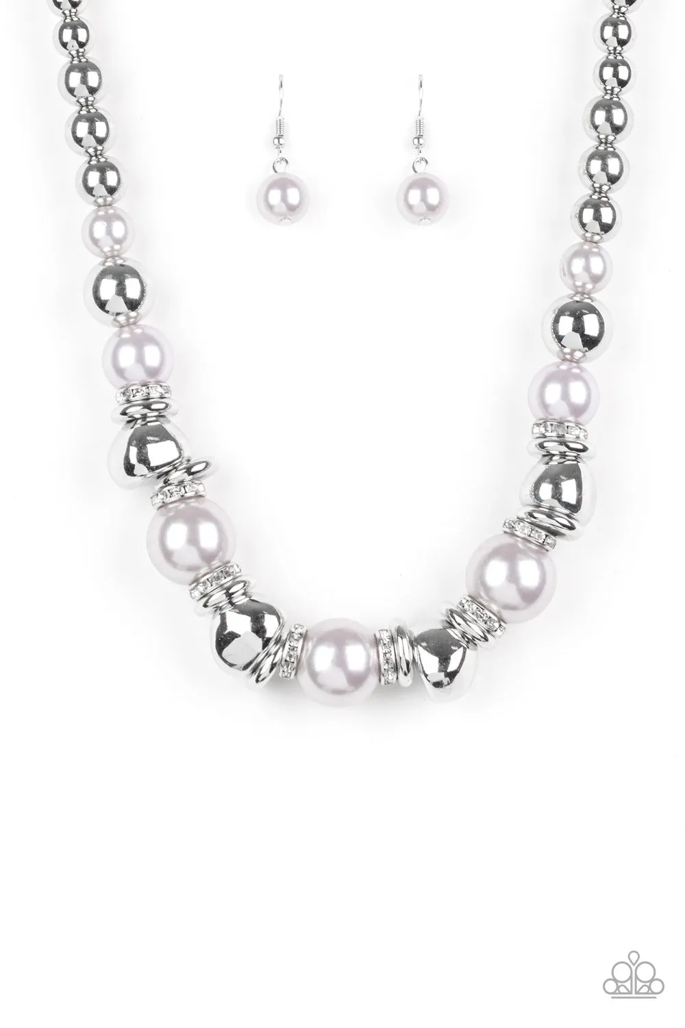 Paparazzi Accessories - Hollywood HAUTE Spot - Silver Necklace