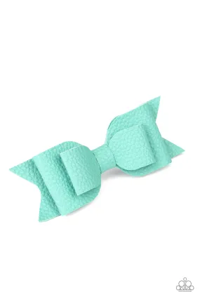 Paparazzi Hair Clip ~ BOW Wow Wow - Green