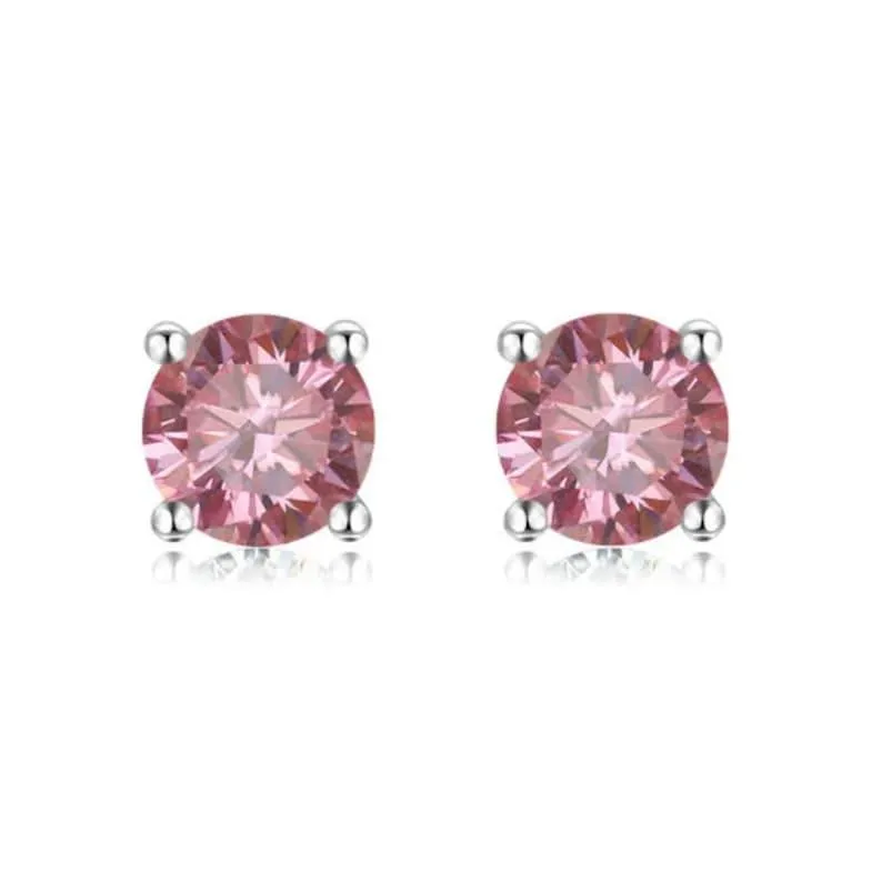 Pink Moissanite Jewelry Set