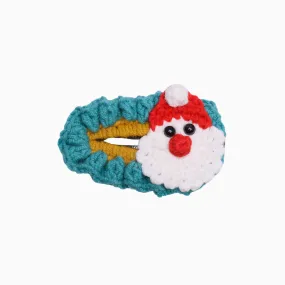 Santa Claus Crochet Hairpin