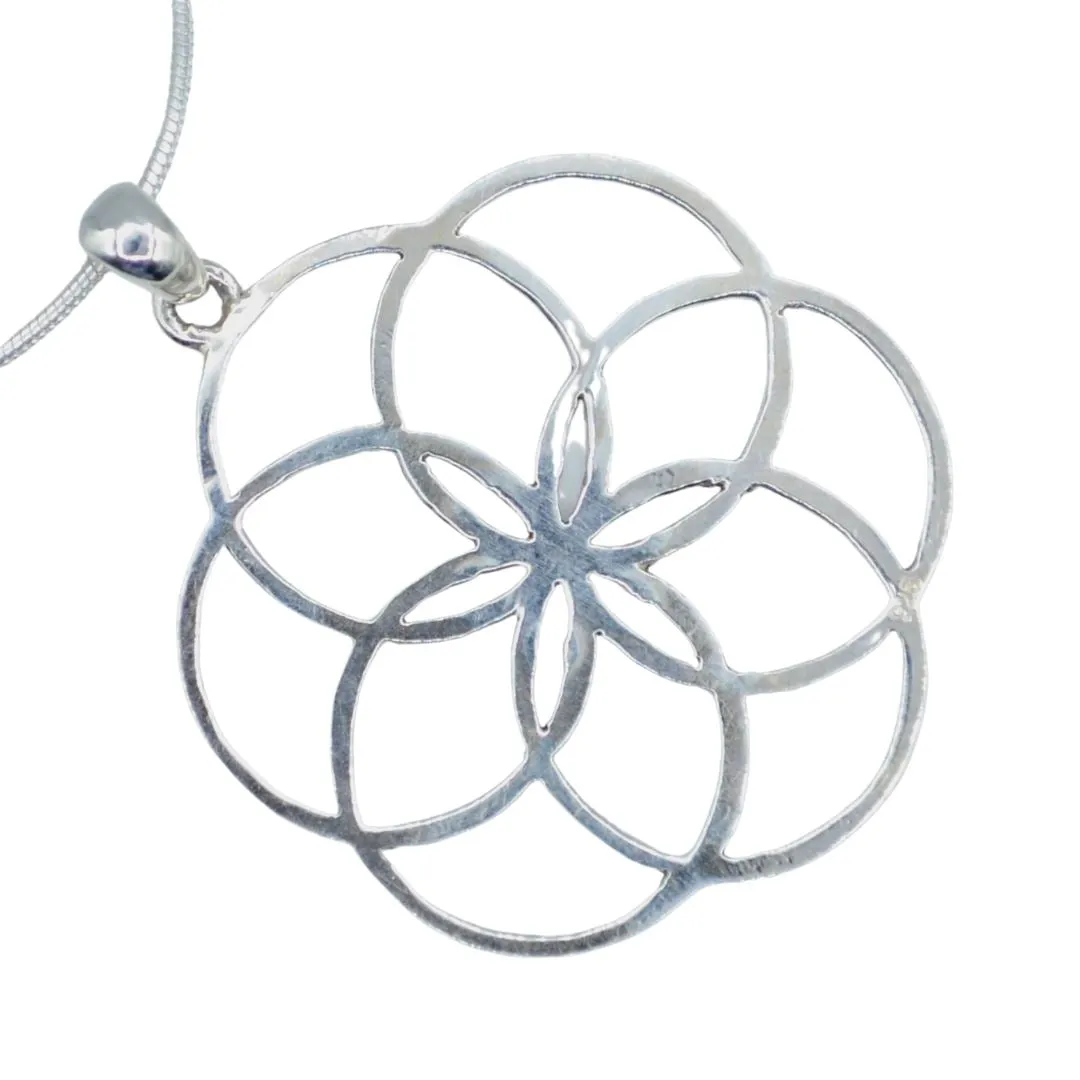 Seed of Life Silver Necklace