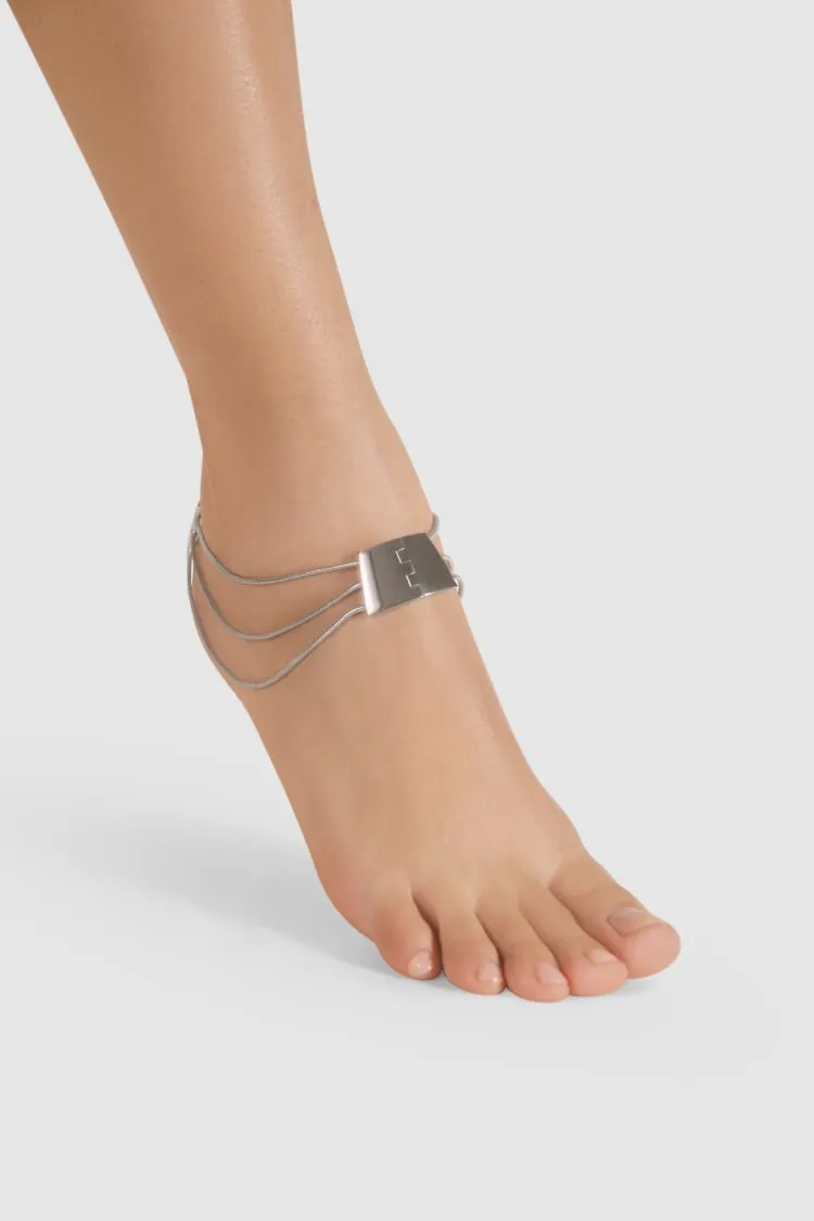 Silver Ankle chains