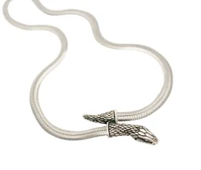 Snake Chain Necklace in sterling silver