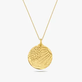 Sun Disc Pendant | 14K Gold Vermeil