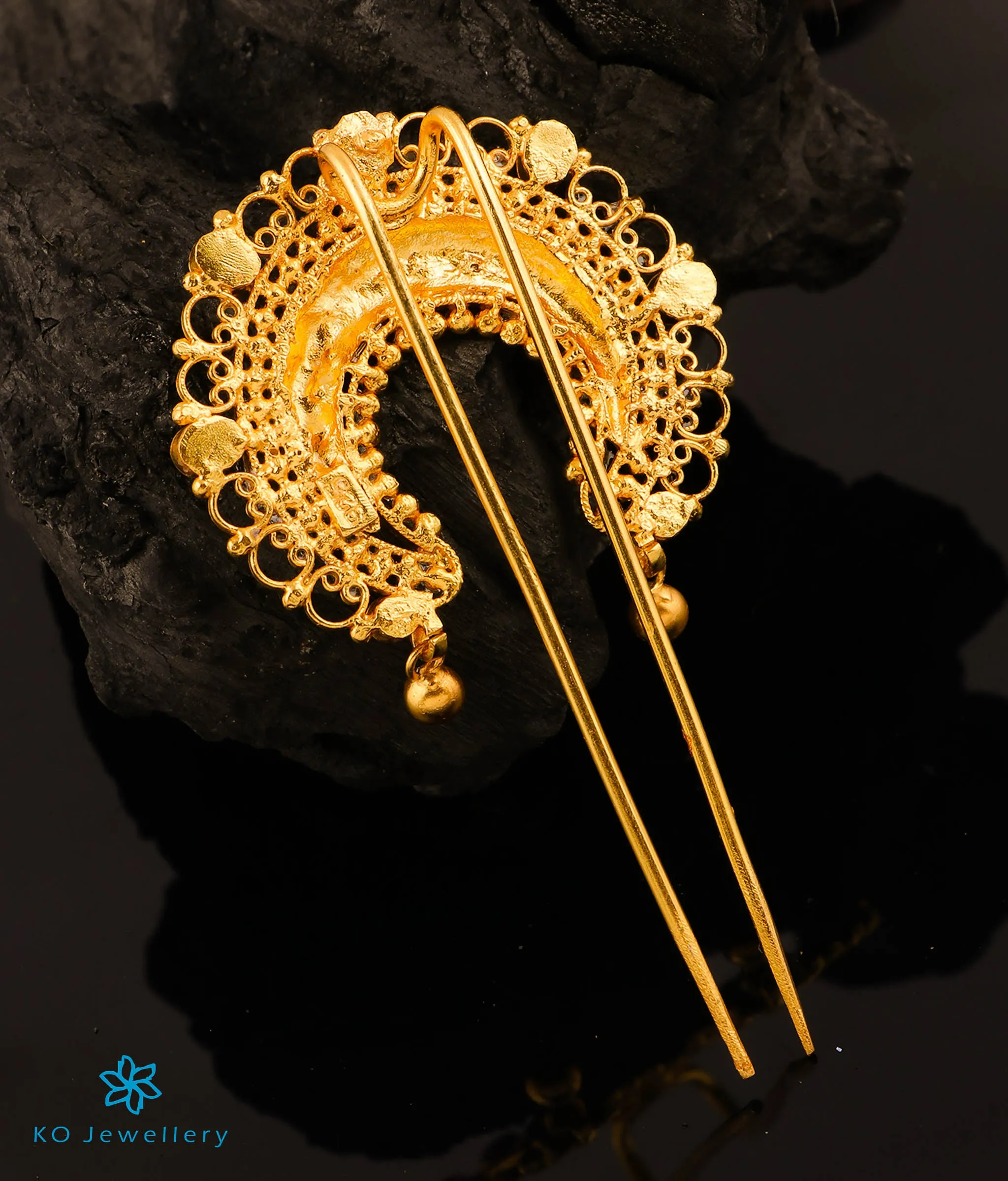 The Kahini Silver Bridal Hair Pin