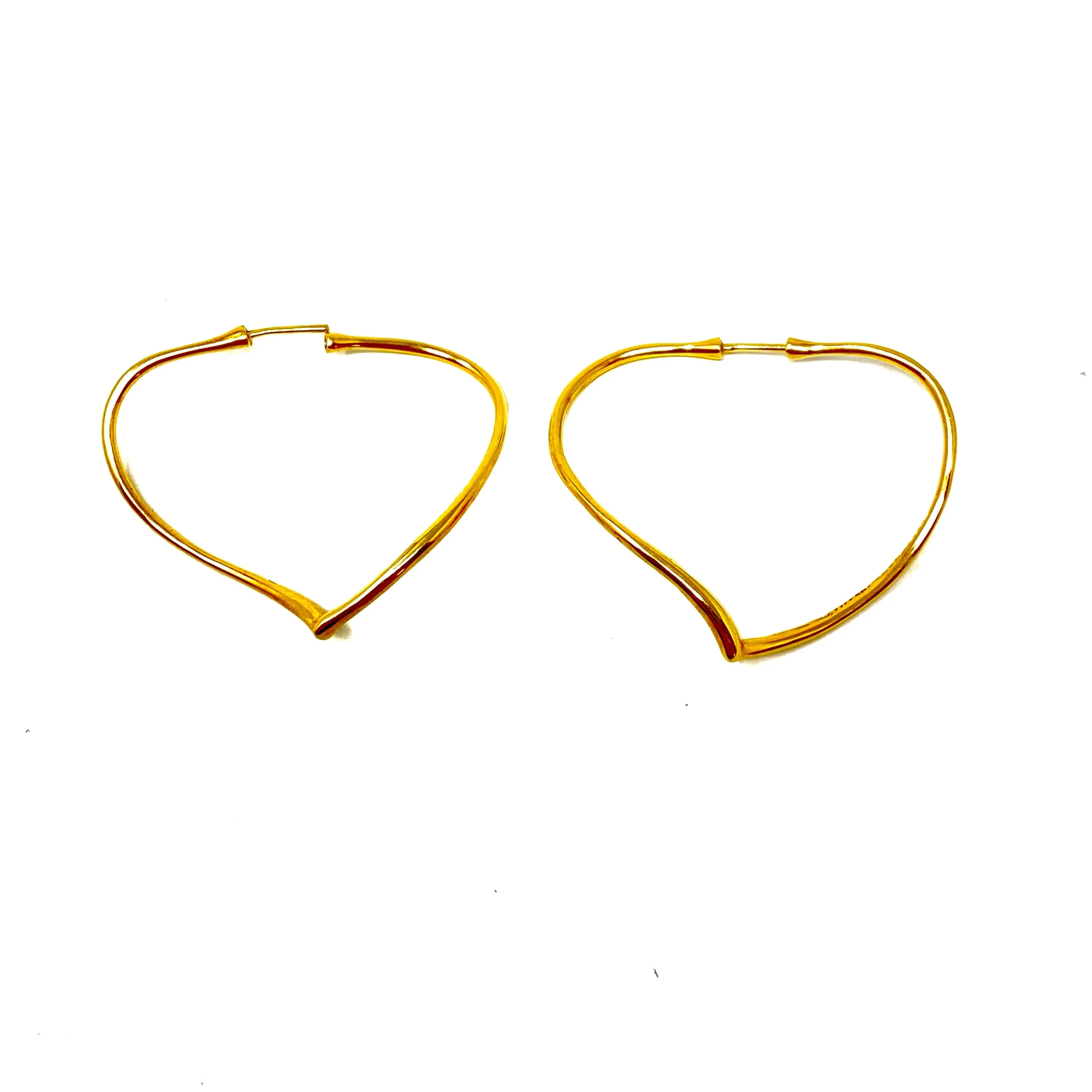 Tiffany & Co. Elsa Peretti 18K Open Heart Earrings