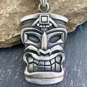 Tiki Man Skull Pendant - Necklace (702)