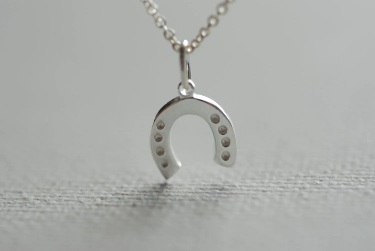 Wholesale Sterling Silver Horseshoe Necklace, Simple Horseshoe Necklace, Minimalist Horseshoe, Equestrian Necklace, Dainty Horseshoe, Lucky Horseshoe