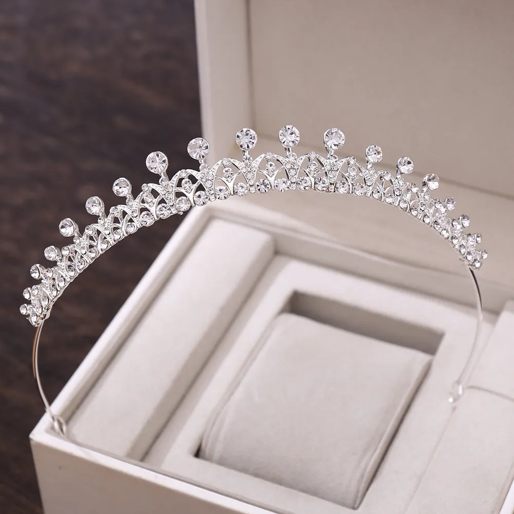 Women Elegant Princess Crown Lightweight Small Tiara for Girls Prom Queen Gold Tiara Birthday Bride Wedding Bachelorette Party Tiaras and Crowns