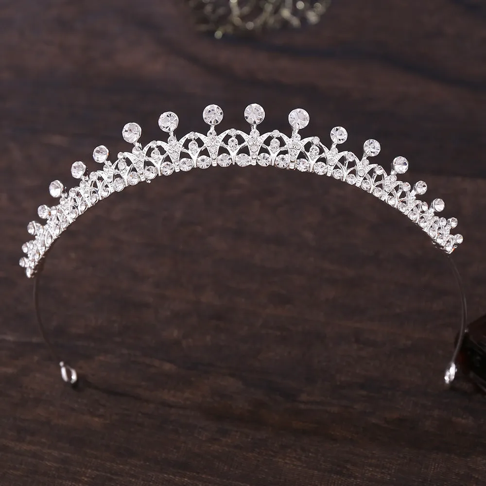 Women Elegant Princess Crown Lightweight Small Tiara for Girls Prom Queen Gold Tiara Birthday Bride Wedding Bachelorette Party Tiaras and Crowns