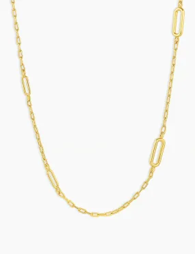 Zoey Link Necklace, Gold